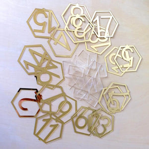 Table Number Signs