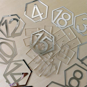 Table Number Signs