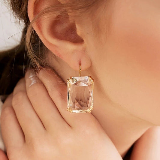 Transparent Pendant Earrings