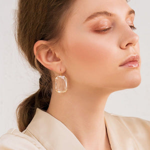 Transparent Pendant Earrings