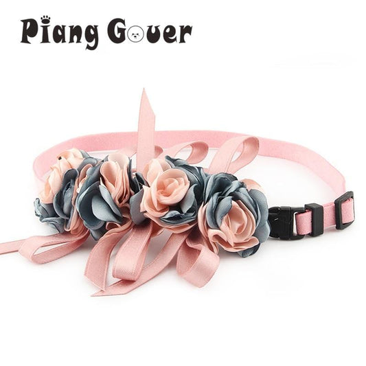 Wedding Flower Pet Collar