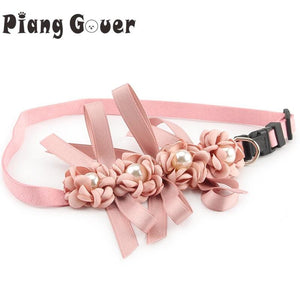 Wedding Flower Pet Collar