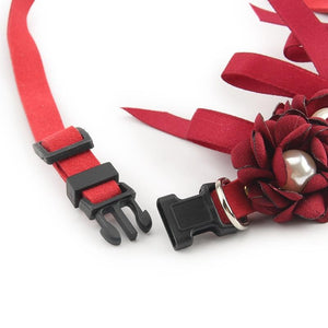 Wedding Flower Pet Collar