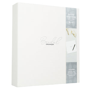 Bridal Wedding Planner Organizer, White