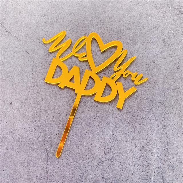 Dad Letters Cake Topper