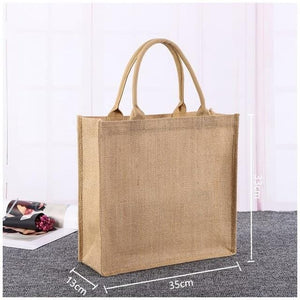 Personalized Burlap Tote Bag