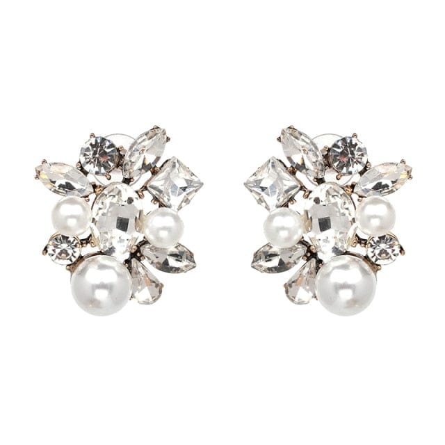 Muti Color Crystal Drop Earrings