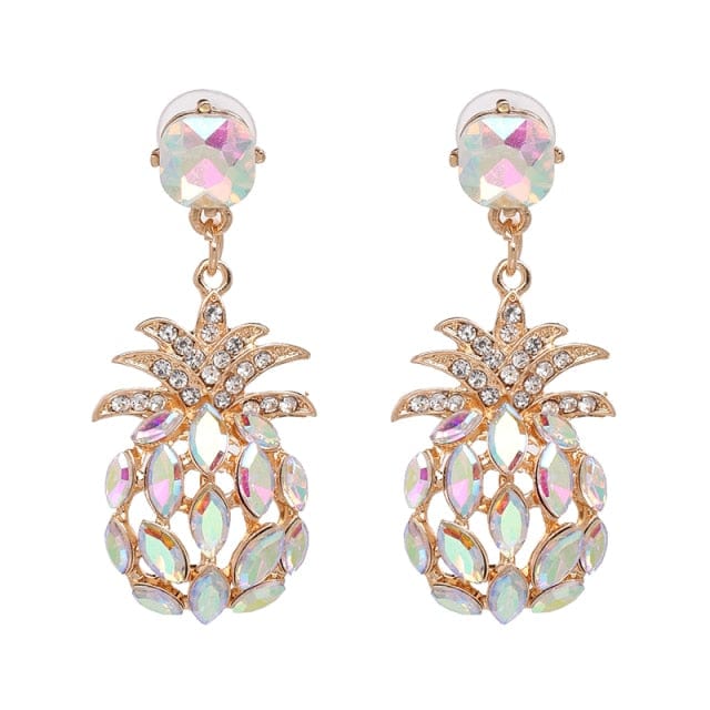 Muti Color Crystal Drop Earrings