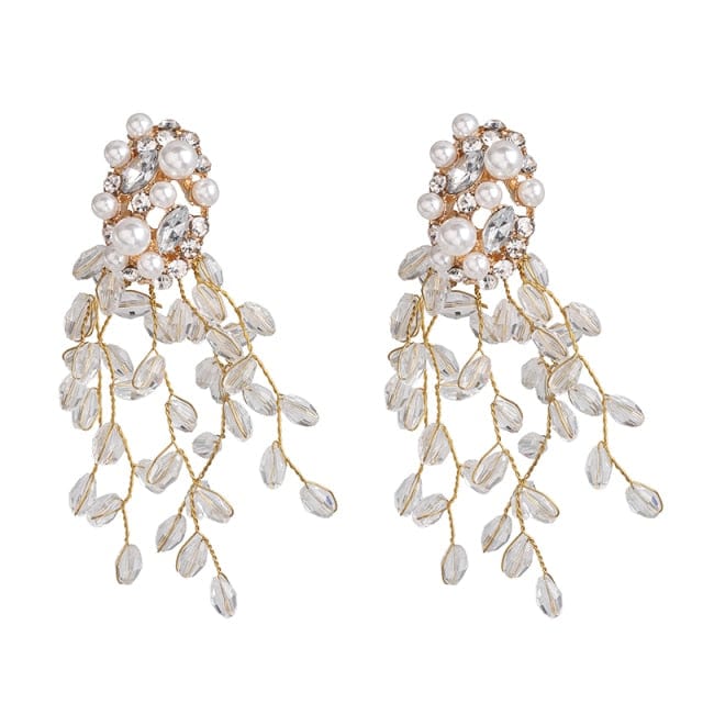 Muti Color Crystal Drop Earrings