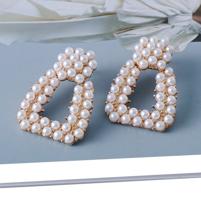 Muti Color Crystal Drop Earrings
