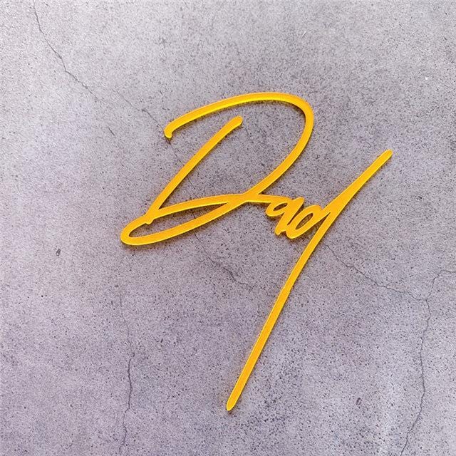 Dad Letters Cake Topper