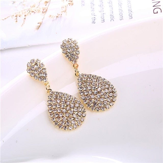 Bridal Crystal Drop Earrings