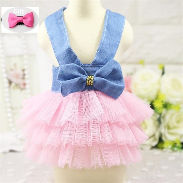 Dress for Dogs With Hair Bow