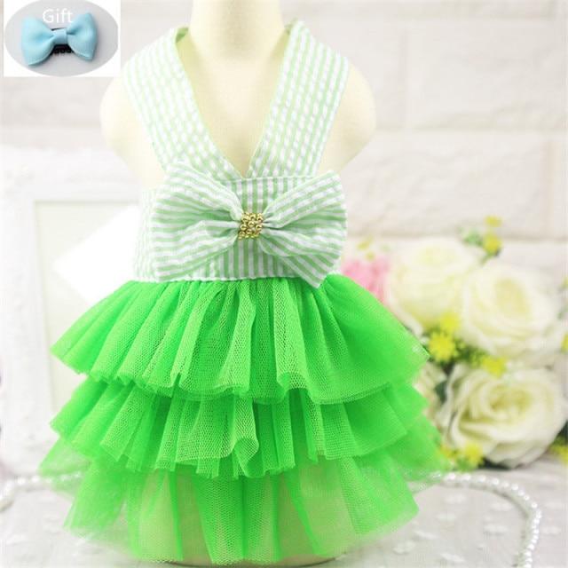 Dress for Dogs With Hair Bow