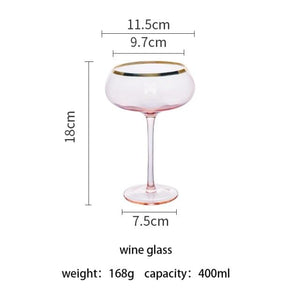 Gold Border Glass Cup
