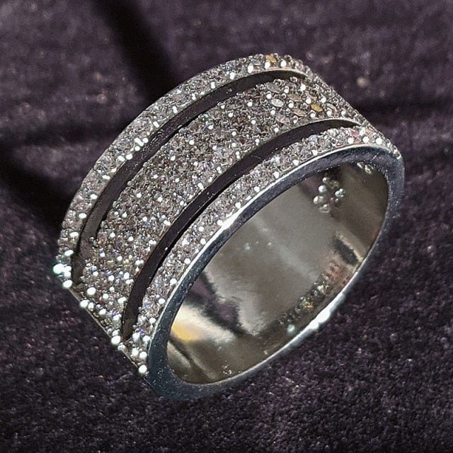 Luxury Sterling Silver Eternity Ring