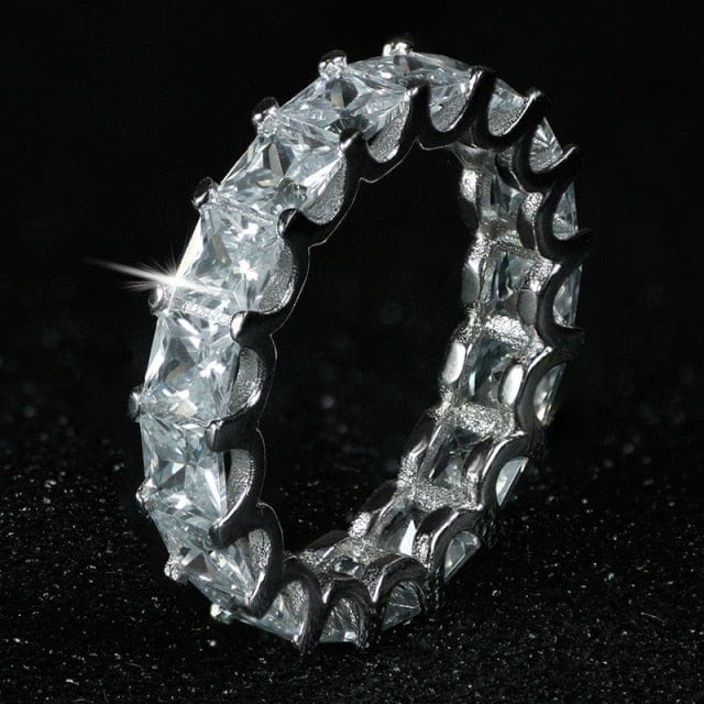 Luxury Sterling Silver Eternity Ring
