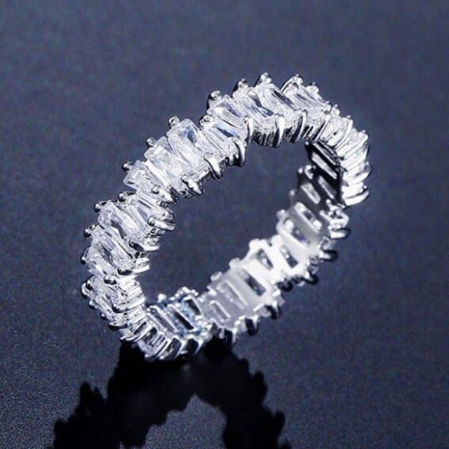 Luxury Sterling Silver Eternity Ring