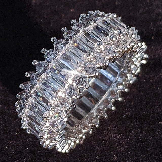 Luxury Sterling Silver Eternity Ring