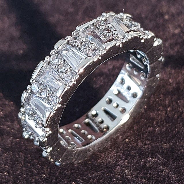 Luxury Sterling Silver Eternity Ring