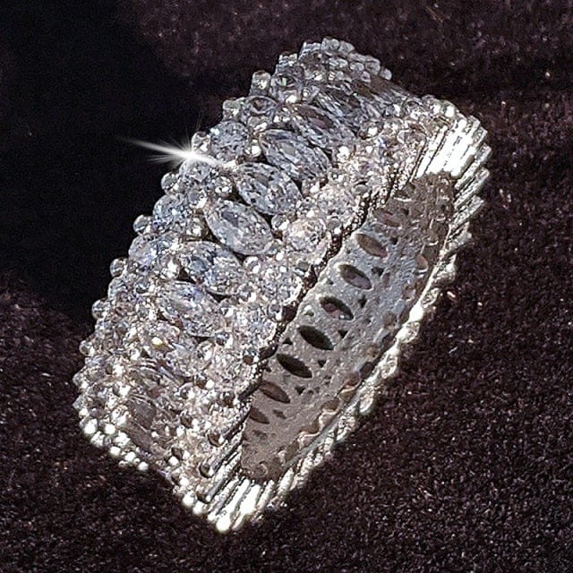 Luxury Sterling Silver Eternity Ring