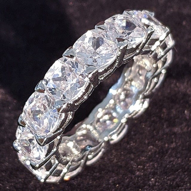 Luxury Sterling Silver Eternity Ring