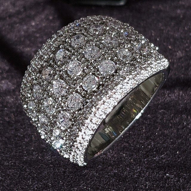 Luxury Sterling Silver Eternity Ring