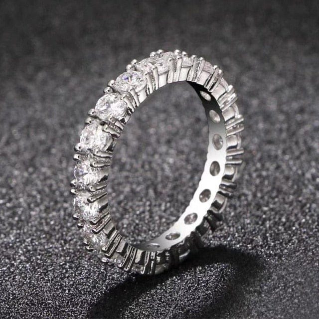 Luxury Sterling Silver Eternity Ring