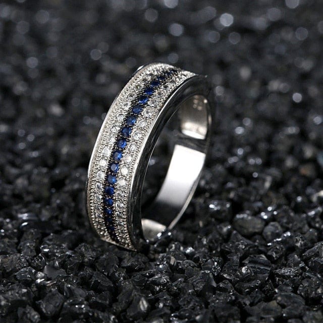 Luxury Sterling Silver Eternity Ring