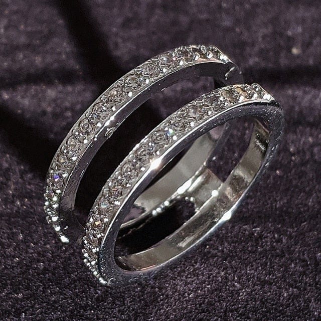 Luxury Sterling Silver Eternity Ring