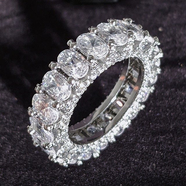 Luxury Sterling Silver Eternity Ring