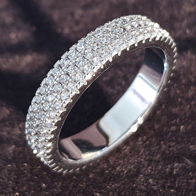 Luxury Sterling Silver Eternity Ring