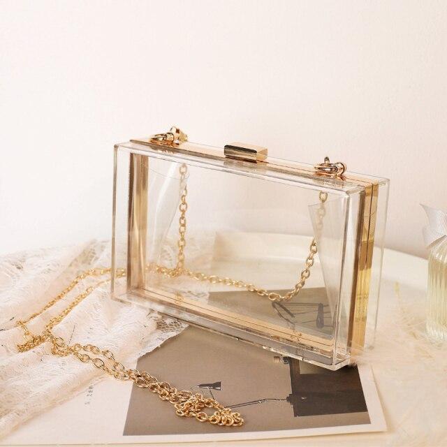 Personalized Custom Acrylic Clutch Bag