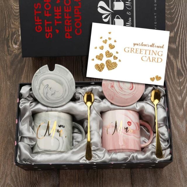 Mr and Mrs Coffee Mugs Cups Set