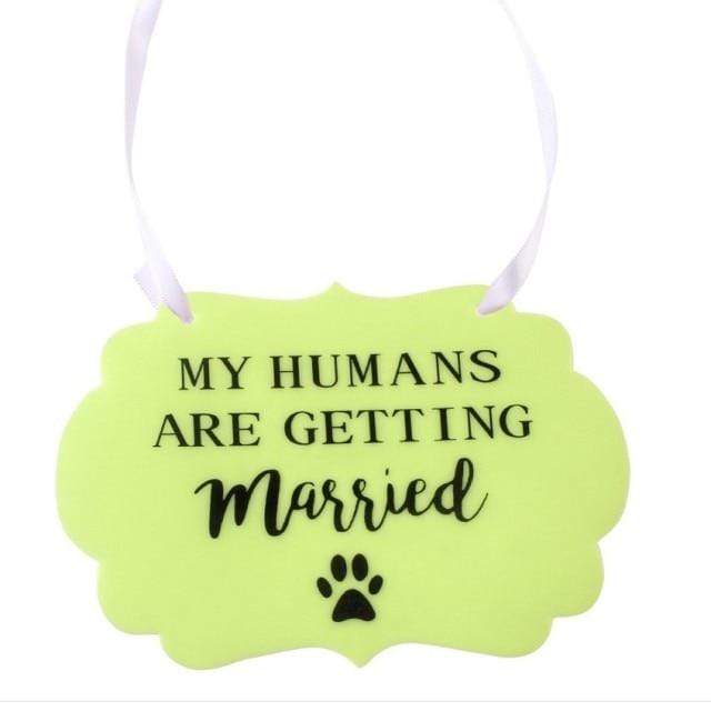 Dog Wedding Sign
