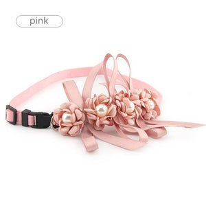 Wedding Flower Pet Collar