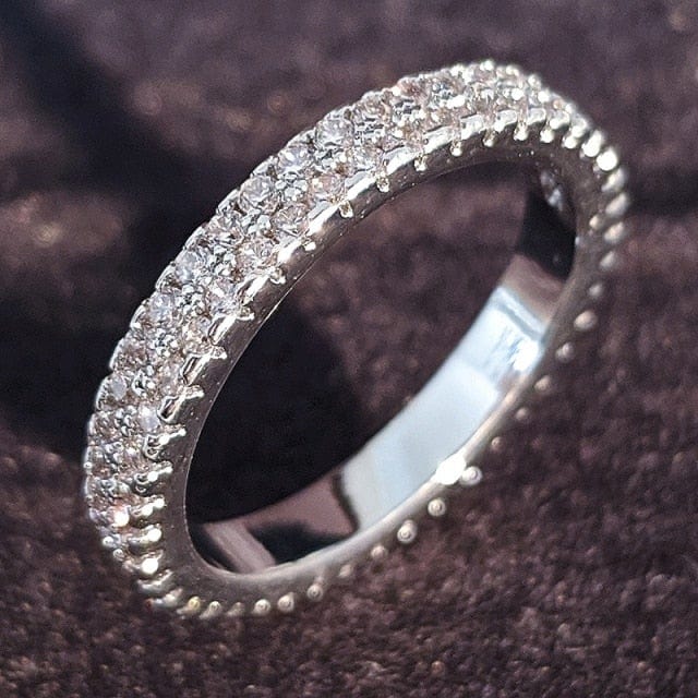 Luxury Sterling Silver Eternity Ring
