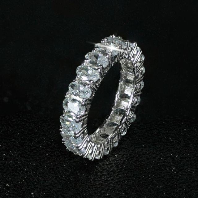 Luxury Sterling Silver Eternity Ring