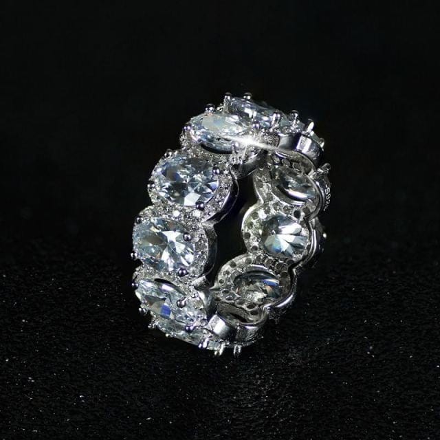 Luxury Sterling Silver Eternity Ring