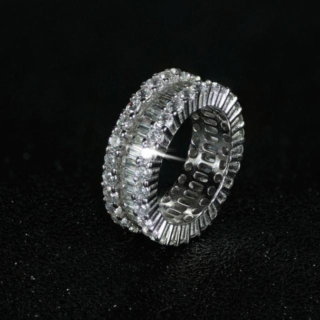 Luxury Sterling Silver Eternity Ring