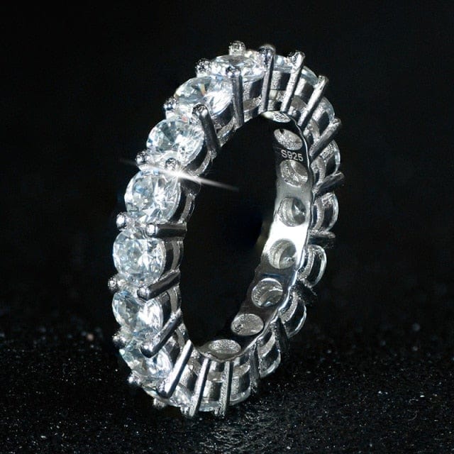 Luxury Sterling Silver Eternity Ring