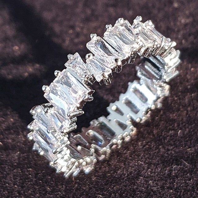 Luxury Sterling Silver Eternity Ring