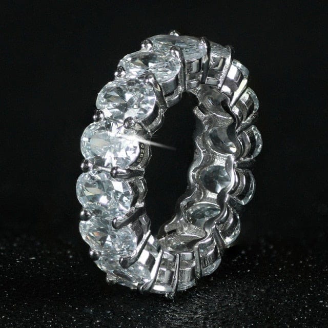 Luxury Sterling Silver Eternity Ring