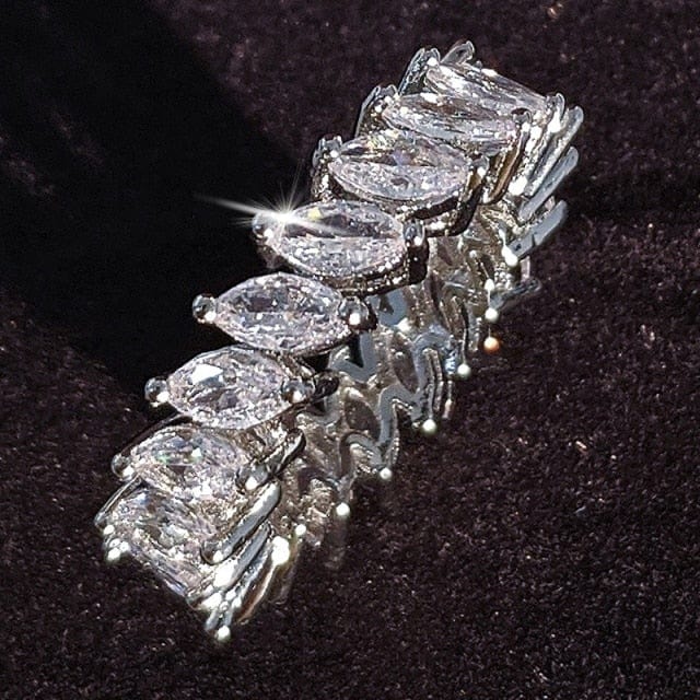 Luxury Sterling Silver Eternity Ring