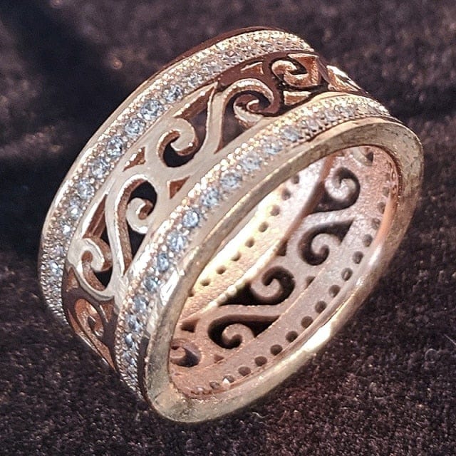 Luxury Sterling Silver Eternity Ring