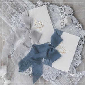 2pcs Romantic Wedding Vows Card