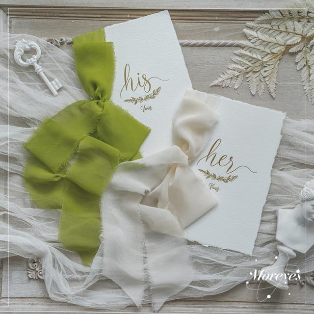 2pcs Romantic Wedding Vows Card