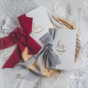2pcs Romantic Wedding Vows Card