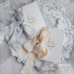 2pcs Romantic Wedding Vows Card