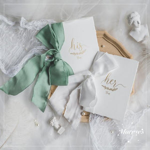 2pcs Romantic Wedding Vows Card